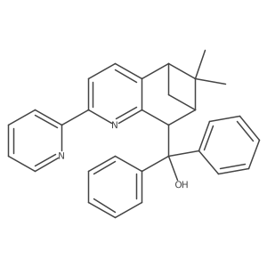 ((5S,7S,8R)-6,6-Dimethyl-2-(pyridin-2-yl)-5,6,7,8-tetrahydro-5,7-methanoquinolin-8-yl)diphenylmethanol Structure