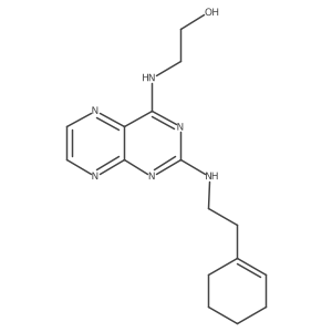 2-({2-[(2-Cyclohex-1-enylethyl)amino]pteridin-4-yl}amino)ethan-1-ol Structure