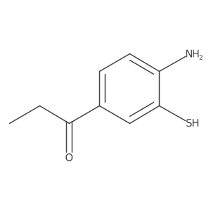 1-(4-Amino-3-mercaptophenyl)propan-1-one结构式