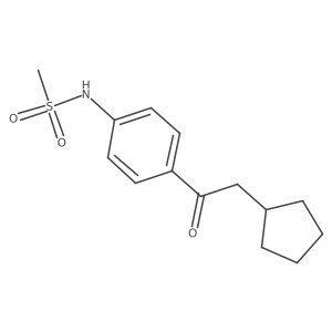 N-[4-(2-cyclopentylacetyl)phenyl]methanesulfonamide Structure