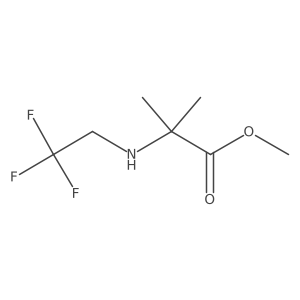 Methyl 2-methyl-2-[(2,2,2-trifluoroethyl)amino]propanoate结构式