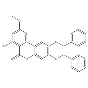 2,3-Bis(benzyloxy)-7-hydroxy-9-methoxy-6h-benzo[c]chromen-6-one Structure