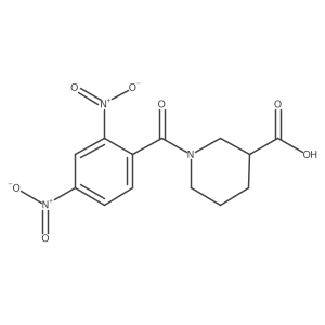 1-(2,4-Dinitrobenzoyl)-3-piperidinecarboxylic acid Structure