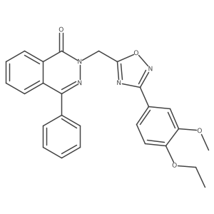 2-((3-(4-ethoxy-3-methoxyphenyl)-1,2,4-oxadiazol-5-yl)methyl)-4-phenylphthalazin-1(2H)-one Structure