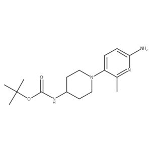 Tert-butyl N-[1-(6-amino-2-methylpyridin-3-YL)piperidin-4-YL]carbamate Structure