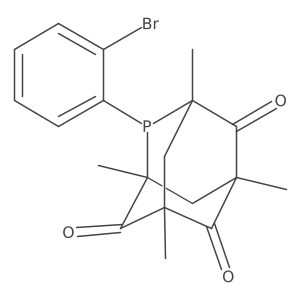 1,3,5,7-Tetramethyl-2,4,8-trioxo-6-(2-bromophenyl)-6-phosphaadamantane结构式