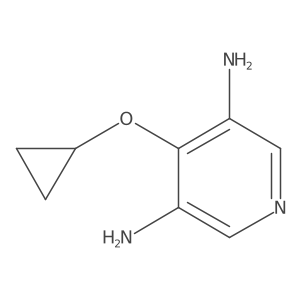 4-Cyclopropoxypyridine-3,5-diamine Structure