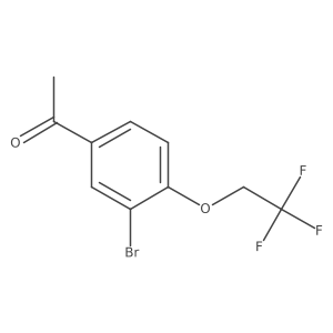 1-[3-Bromo-4-(2,2,2-trifluoroethoxy)-phenyl]-ethanone Structure