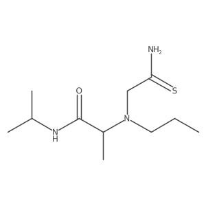 2-[(2-Amino-2-thioxoethyl)propylamino]-N-(1-methylethyl)propanamide Structure