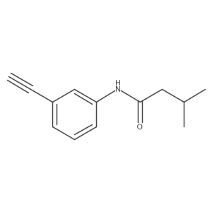 N-(3-ethynylphenyl)-3-methylbutanamide结构式