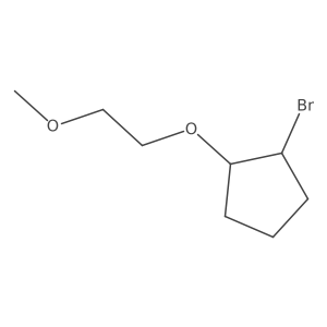 1-Bromo-2-(2-methoxyethoxy)cyclopentane Structure