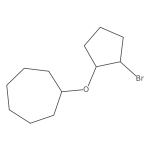 [(2-Bromocyclopentyl)oxy]cycloheptane Structure