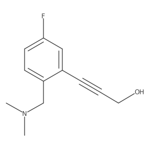 2-Propyn-1-ol, 3-[2-[(dimethylamino)methyl]-5-fluorophenyl]- Structure