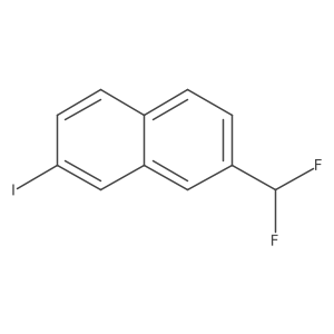 2-(Difluoromethyl)-7-iodonaphthalene Structure