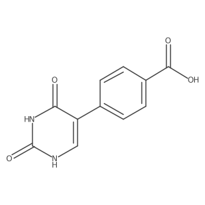 4-(2,4-Dihydroxypyrimidin-5-yl)benzoic acid结构式