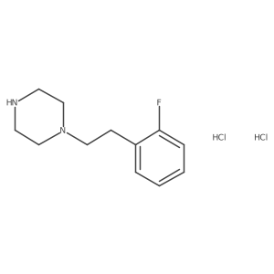 1-[2-(2-Fluorophenyl)ethyl]piperazine dihydrochloride Structure