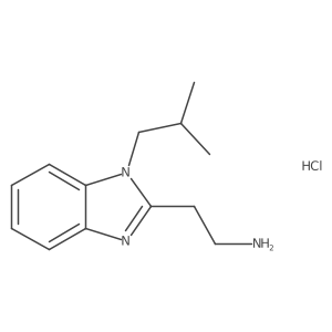 2-(1-isobutyl-1H-benzo[d]imidazol-2-yl)ethanamine hydrochloride Structure
