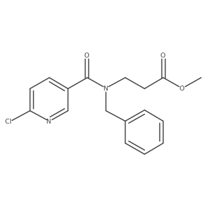 methyl 3-[N-benzyl-1-(6-chloropyridin-3-yl)formamido]propanoate Structure