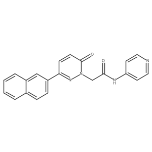2-(3-(naphthalen-2-yl)-6-oxopyridazin-1(6H)-yl)-N-(pyridin-4-yl)acetamide结构式