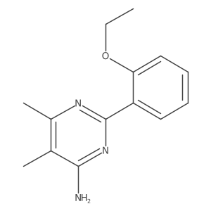 2-(2-Ethoxyphenyl)-5,6-dimethylpyrimidin-4-amine结构式