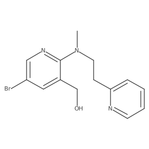 (5-Bromo-2-{methyl[2-(pyridin-2-yl)ethyl]amino}pyridin-3-yl)methanol Structure
