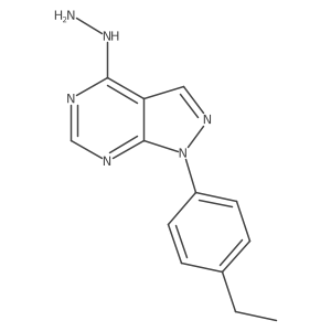 1-(4-Ethylphenyl)-4-hydrazinyl-1H-pyrazolo[3,4-d]pyrimidine Structure