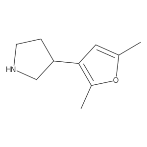 3-(2,5-Dimethylfuran-3-yl)pyrrolidine Structure