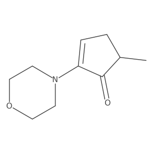 5-Methyl-2-(4-morpholinyl)-2-cyclopenten-1-one Structure