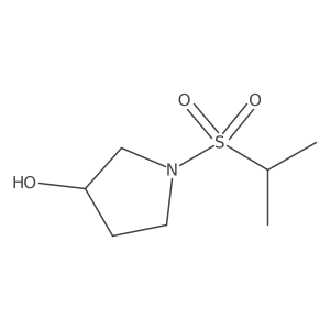 1-(Propane-2-sulfonyl)pyrrolidin-3-ol Structure