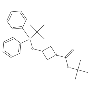 tert-Butyl 3-{[tert-butyl(diphenyl)silyl]oxy}azetidine-1-carboxylate结构式