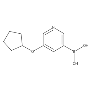 (5-(Cyclopentyloxy)pyridin-3-yl)boronic acid Structure