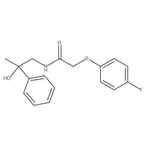 2-(4-fluorophenoxy)-N-(2-hydroxy-2-phenylpropyl)acetamide结构式