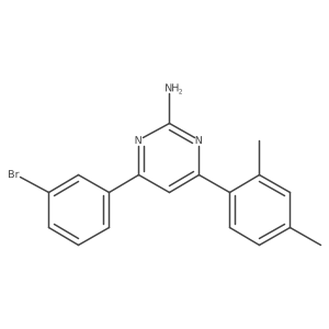 4-(3-Bromophenyl)-6-(2,4-dimethylphenyl)pyrimidin-2-amine Structure
