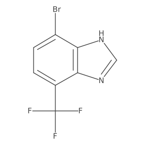 4-Bromo-7-(trifluoromethyl)-1H-benzimidazole Structure