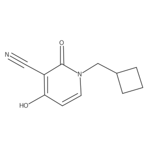 1-(Cyclobutylmethyl)-4-hydroxy-2-oxopyridine-3-carbonitrile结构式