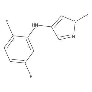 N-(2,5-Difluorophenyl)-1-methyl-1H-pyrazol-4-amine结构式