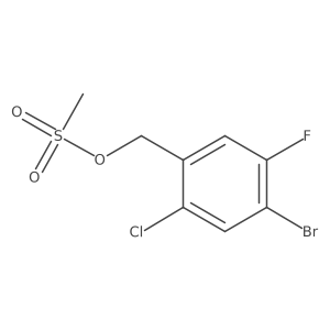 (4-Bromo-2-chloro-5-fluorophenyl)methyl methanesulfonate Structure