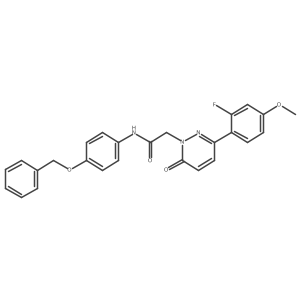 N-[4-(benzyloxy)phenyl]-2-[3-(2-fluoro-4-methoxyphenyl)-6-oxopyridazin-1(6H)-yl]acetamide Structure