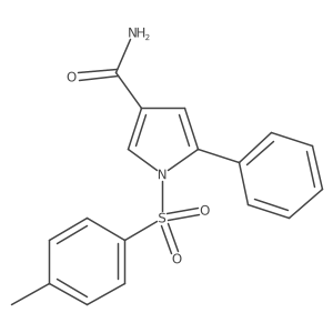1H-Pyrrole-3-carboxamide, 1-[(4-methylphenyl)sulfonyl]-5-phenyl-结构式