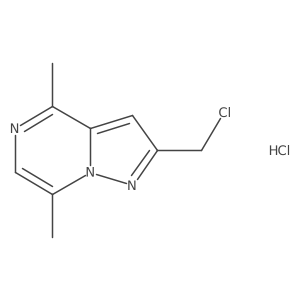 2-(Chloromethyl)-4,7-dimethylpyrazolo[1,5-a]pyrazine hydrochloride Structure