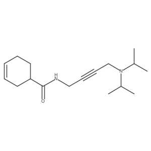 N-[4-(diisopropylamino)but-2-ynyl]cyclohex-3-ene-1-carboxamide Structure
