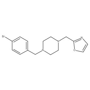 2-((4-(4-Bromobenzyl)piperazin-1-yl)methyl)oxazole Structure