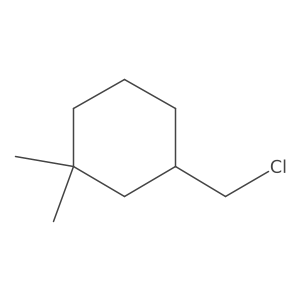 3-(Chloromethyl)-1,1-dimethylcyclohexane Structure