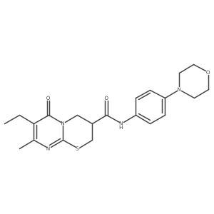 7-ethyl-8-methyl-N-(4-morpholinophenyl)-6-oxo-2,3,4,6-tetrahydropyrimido[2,1-b][1,3]thiazine-3-carboxamide结构式