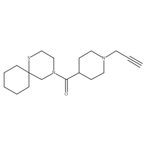 4-[1-(Prop-2-yn-1-yl)piperidine-4-carbonyl]-1-thia-4-azaspiro[5.5]undecane Structure