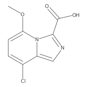 Imidazo[1,5-a]pyridine-3-carboxylic acid, 8-chloro-5-methoxy-结构式