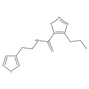N-(2-(furan-3-yl)ethyl)-4-propyl-1,2,3-thiadiazole-5-carboxamide Structure