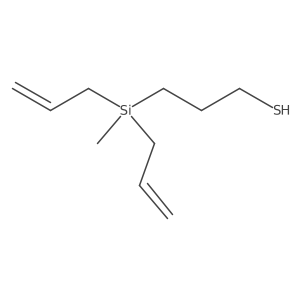 Mercaptopropylmethyldiallylsilane Structure