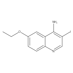 4-Amino-6-ethoxy-3-iodoquinoline结构式