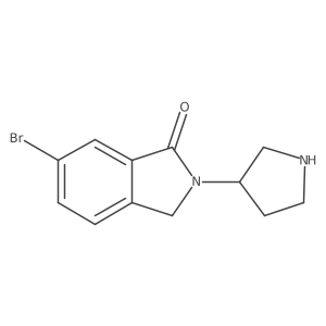 6-Bromo-2-(pyrrolidin-3-yl)isoindolin-1-one Structure